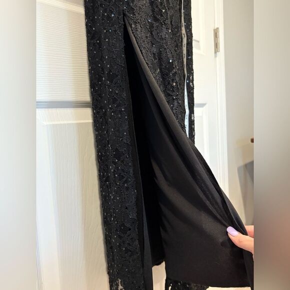 NWT Connected Apparel Lace and Sequins Short Sleeve Gown Size 10 - Picture 10 of 12
